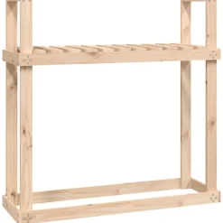 vidaXL Haardhoutrek 110x35x108,5 cm massief grenenhout