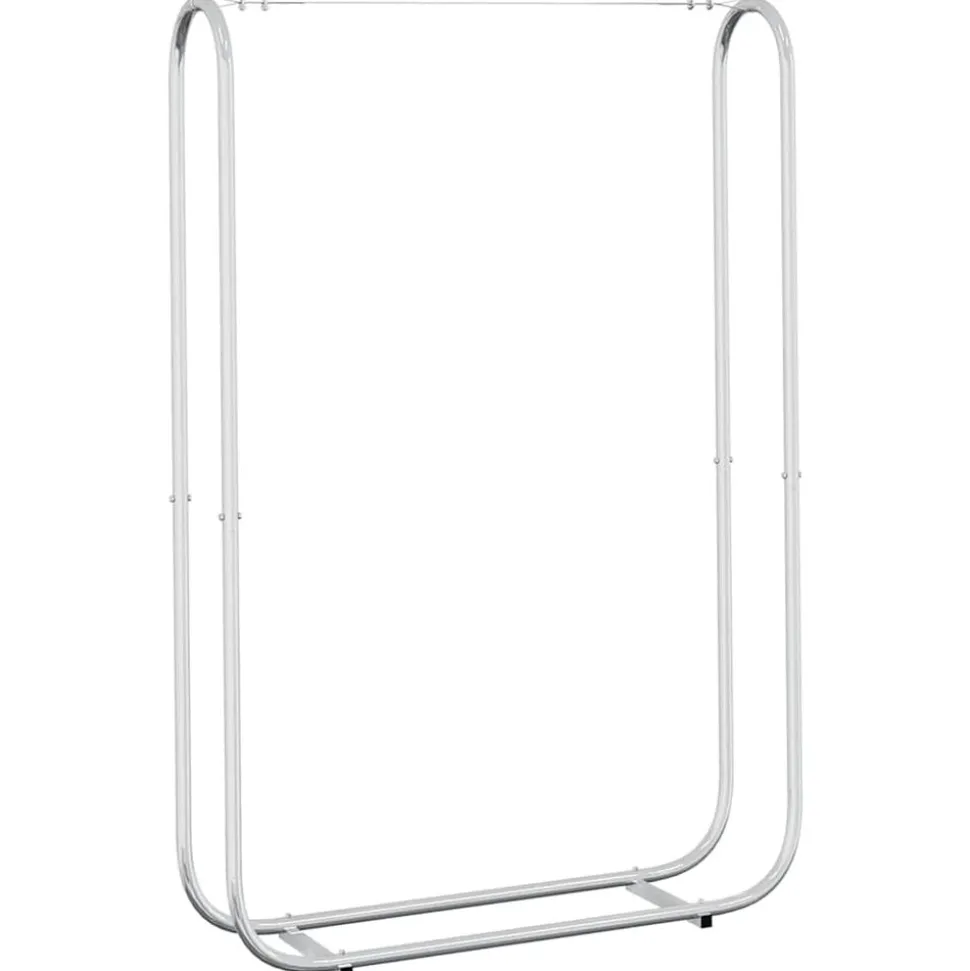 vidaXL Haardhoutrek 100x25x150 cm gegalvaniseerd staal