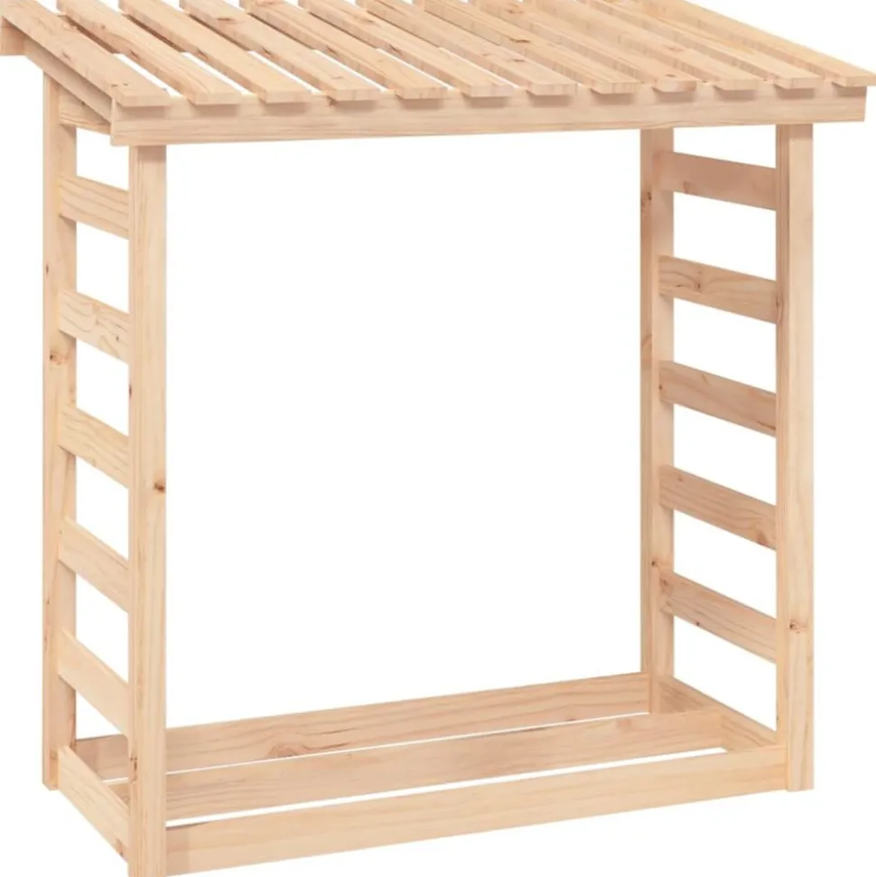 vidaXL Haardhoutrek 108x64,5x110 cm massief grenenhout