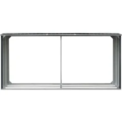 vidaXL Haardhoutschuur 330x92x153 cm gegalvaniseerd staal antraciet