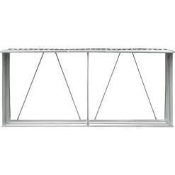 vidaXL Haardhoutschuur 330x84x152 cm gegalvaniseerd staal groen