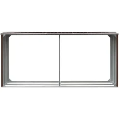 vidaXL Haardhoutschuur 330x92x153 cm gegalvaniseerd staal bruin