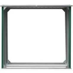 vidaXL Haardhoutschuur 172x91x154 cm gegalvaniseerd staal groen
