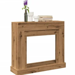 vidaXL Haardombouw 100x30x87,5 cm bewerkt hout artisanaal eikenkleurig