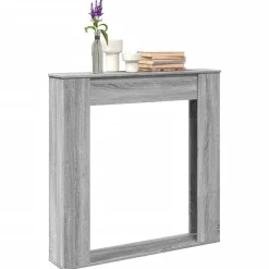 vidaXL Haardombouw 100x20x100 cm bewerkt hout grijs sonoma eikenkleur