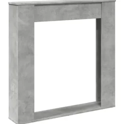 vidaXL Haardombouw 100x20x100 cm bewerkt hout betongrijs