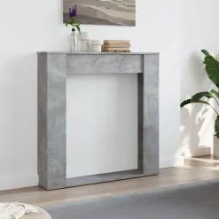 vidaXL Haardombouw 100x20x100 cm bewerkt hout betongrijs