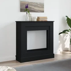 vidaXL Haardombouw 90x30x90 cm bewerkt hout zwart