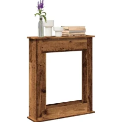 vidaXL Haardombouw 75x20x87,5 cm bewerkt hout oud houtkleurig