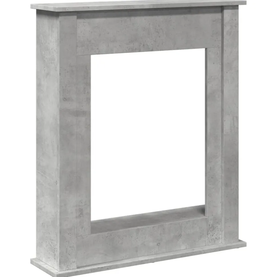 vidaXL Haardombouw 75x20x87,5 cm bewerkt hout betongrijs