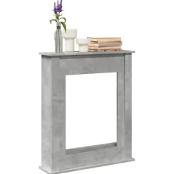 vidaXL Haardombouw 75x20x87,5 cm bewerkt hout betongrijs