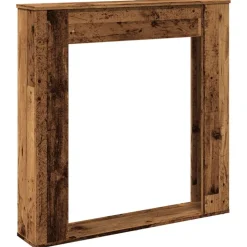 vidaXL Haardombouw 100x20x100 cm bewerkt hout oud houtkleurig