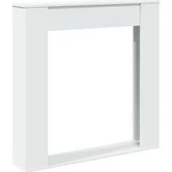 vidaXL Haardombouw 100x20x100 cm bewerkt hout wit