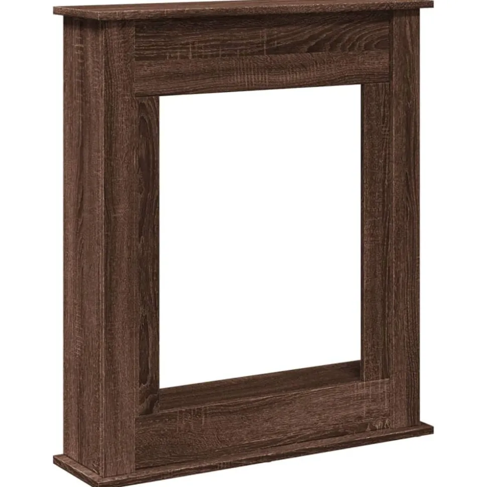 vidaXL Haardombouw 75x20x87,5 cm bewerkt hout bruin eikenkleurig
