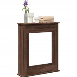 vidaXL Haardombouw 75x20x87,5 cm bewerkt hout bruin eikenkleurig