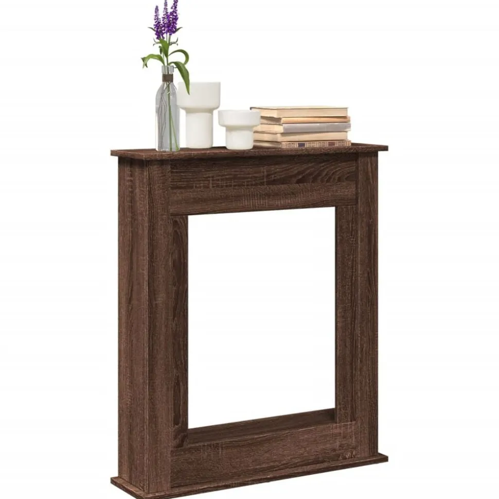 vidaXL Haardombouw 75x20x87,5 cm bewerkt hout bruin eikenkleurig