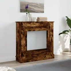 vidaXL Haardombouw 90x30x90 cm bewerkt hout gerookt eikenkleurig