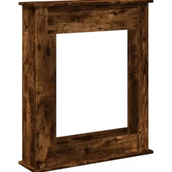 vidaXL Haardombouw 75x20x87,5 cm bewerkt hout gerookt eikenkleurig