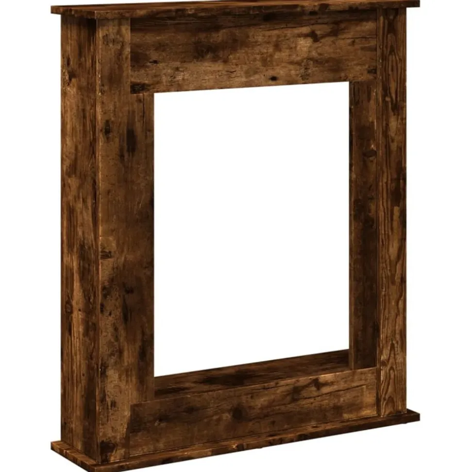 vidaXL Haardombouw 75x20x87,5 cm bewerkt hout gerookt eikenkleurig