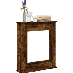 vidaXL Haardombouw 75x20x87,5 cm bewerkt hout gerookt eikenkleurig