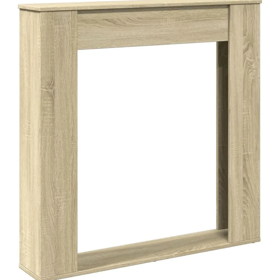 vidaXL Haardombouw 100x20x100 cm bewerkt hout sonoma eikenkleurig