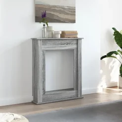 vidaXL Haardombouw 75x20x87,5 cm bewerkt hout grijs sonoma eikenkleur