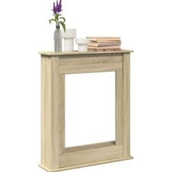 vidaXL Haardombouw 75x20x87,5 cm bewerkt hout sonoma eikenkleurig