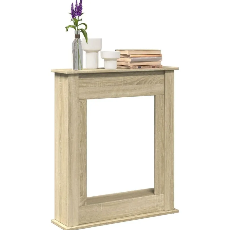 vidaXL Haardombouw 75x20x87,5 cm bewerkt hout sonoma eikenkleurig