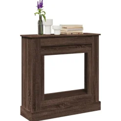vidaXL Haardombouw 90x30x90 cm bewerkt hout bruin eikenkleurig