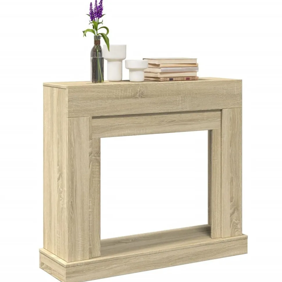 vidaXL Haardombouw 100x30x87,5 cm bewerkt hout sonoma eikenkleurig