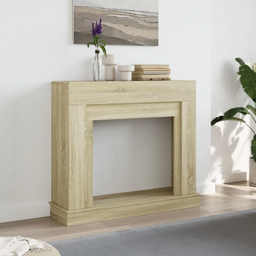 vidaXL Haardombouw 100x30x87,5 cm bewerkt hout sonoma eikenkleurig