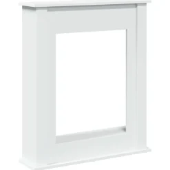 vidaXL Haardombouw 75x20x87,5 cm bewerkt hout wit