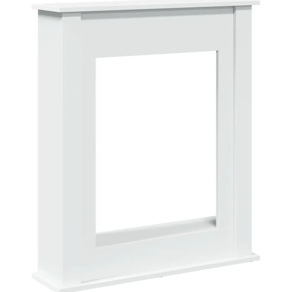 vidaXL Haardombouw 75x20x87,5 cm bewerkt hout wit