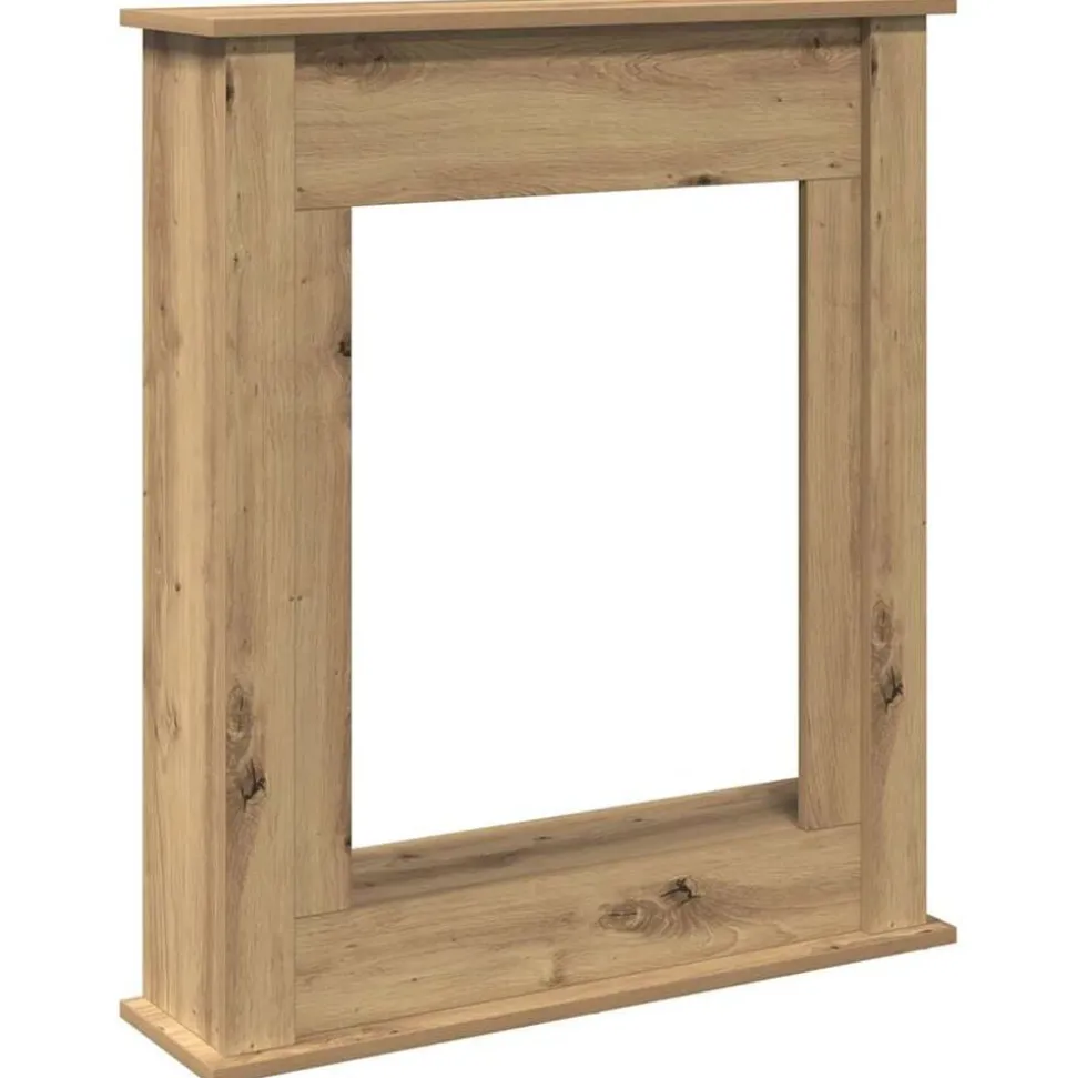 vidaXL Haardombouw 75x20x87,5 cm bewerkt hout artisanaal eikenkleurig