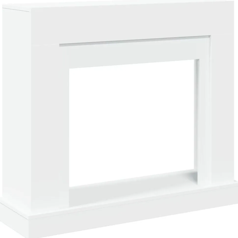 vidaXL Haardombouw 100x30x87,5 cm bewerkt hout wit