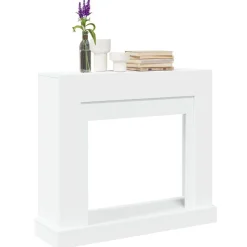 vidaXL Haardombouw 100x30x87,5 cm bewerkt hout wit