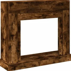 vidaXL Haardombouw 100x30x87,5 cm bewerkt hout gerookt eikenkleurig