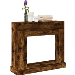 vidaXL Haardombouw 100x30x87,5 cm bewerkt hout gerookt eikenkleurig