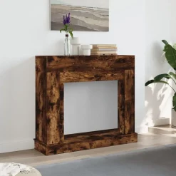 vidaXL Haardombouw 100x30x87,5 cm bewerkt hout gerookt eikenkleurig