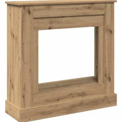 vidaXL Haardombouw 90x30x90 cm bewerkt hout artisanaal eikenkleurig