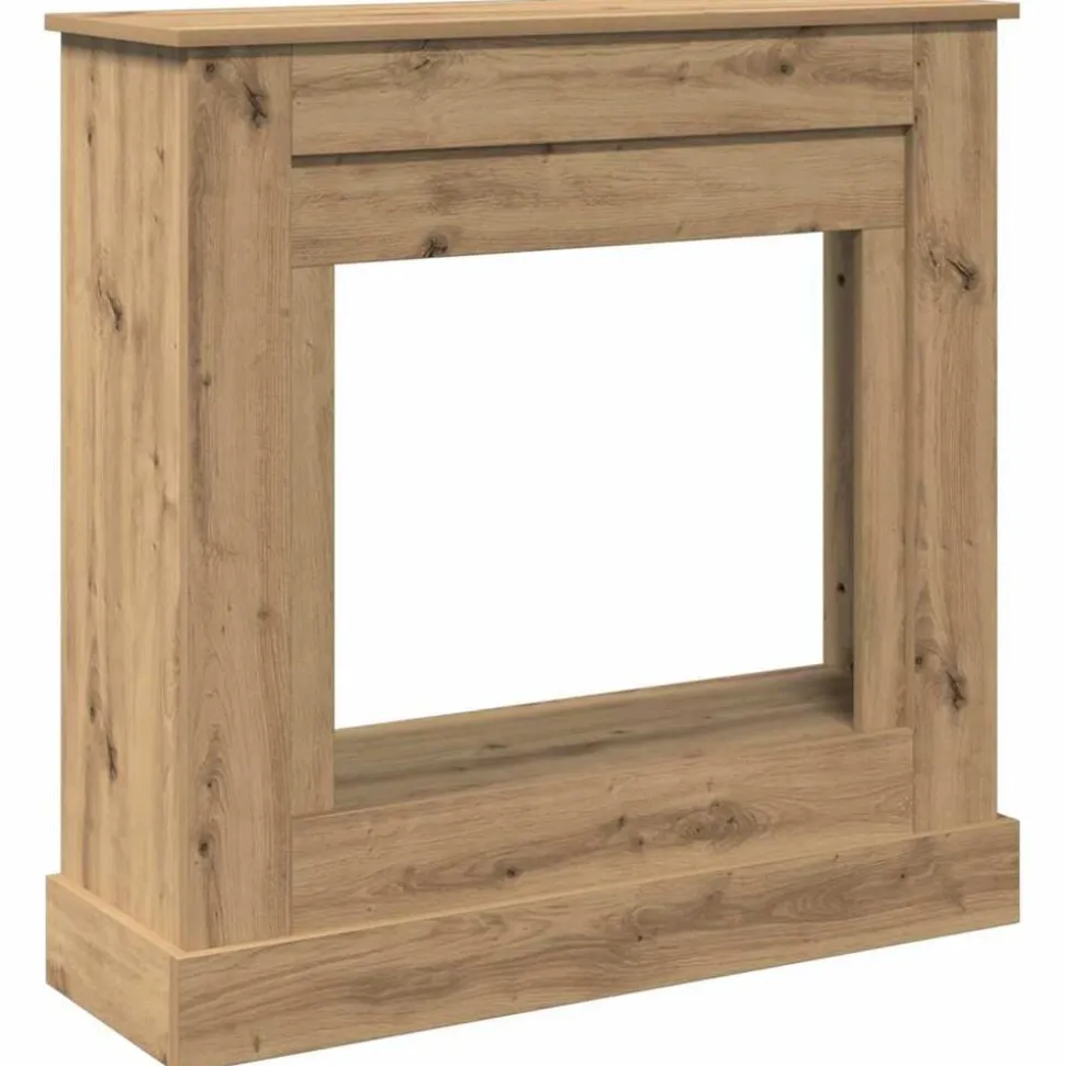 vidaXL Haardombouw 90x30x90 cm bewerkt hout artisanaal eikenkleurig