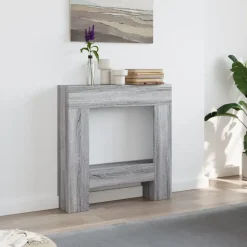vidaXL Haardombouw 81x18x82 cm bewerkt hout grijs sonoma eikenkleur