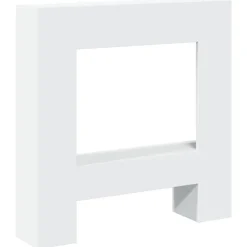 vidaXL Haardombouw 81x18x82 cm bewerkt hout wit