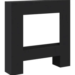 vidaXL Haardombouw 81x18x82 cm bewerkt hout zwart