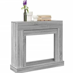 vidaXL Haardombouw 100x30x87,5 cm bewerkt hout grijs sonoma eikenkleur