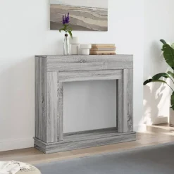 vidaXL Haardombouw 100x30x87,5 cm bewerkt hout grijs sonoma eikenkleur