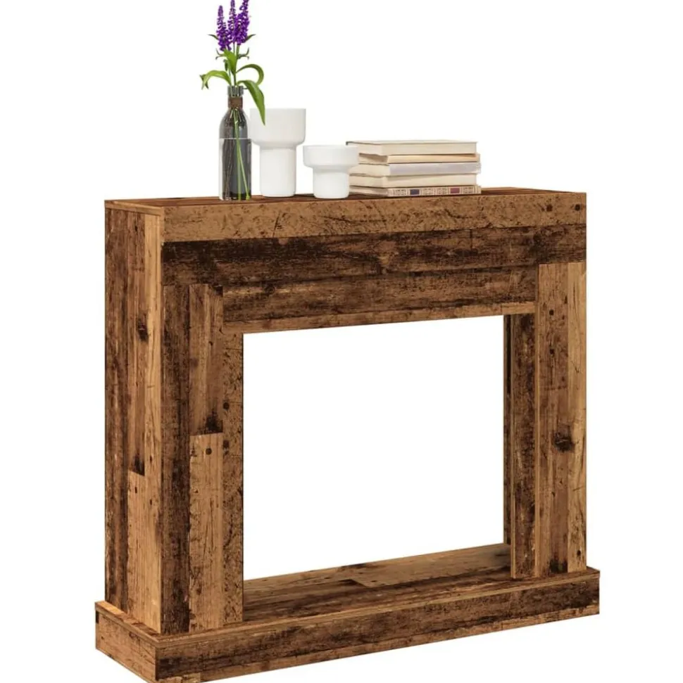 vidaXL Haardombouw 100x30x87,5 cm bewerkt hout oud houtkleurig