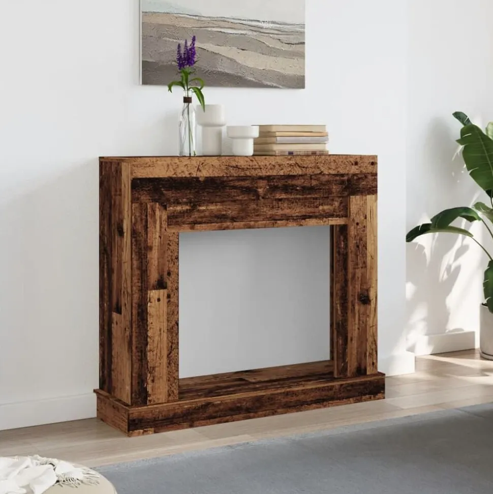 vidaXL Haardombouw 100x30x87,5 cm bewerkt hout oud houtkleurig