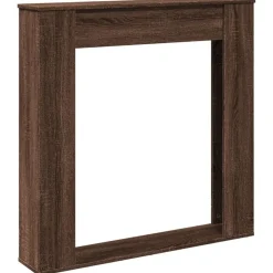 vidaXL Haardombouw 100x20x100 cm bewerkt hout bruin eikenkleurig