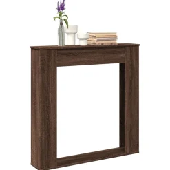 vidaXL Haardombouw 100x20x100 cm bewerkt hout bruin eikenkleurig